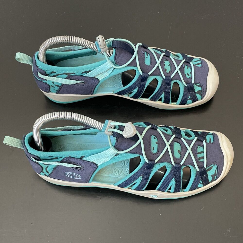 Keen Moxie Fisherman Sport Sandals Big Kids Size 4 Teal Sport Hiking Water Shoes